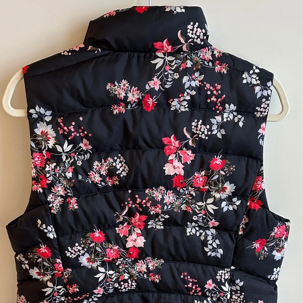 LOFT Floral Puffer Vest